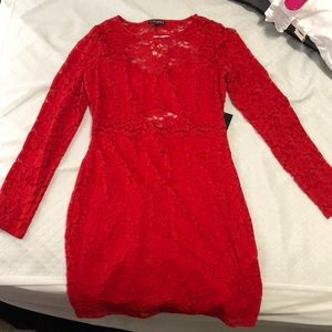 NEW Red Lacey dress
